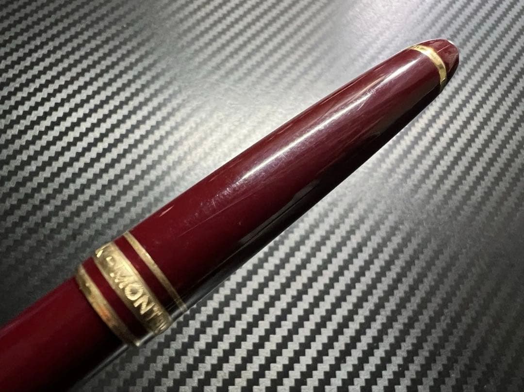 極美品 モンブラン 144 M 万年筆 ボルドー 中白