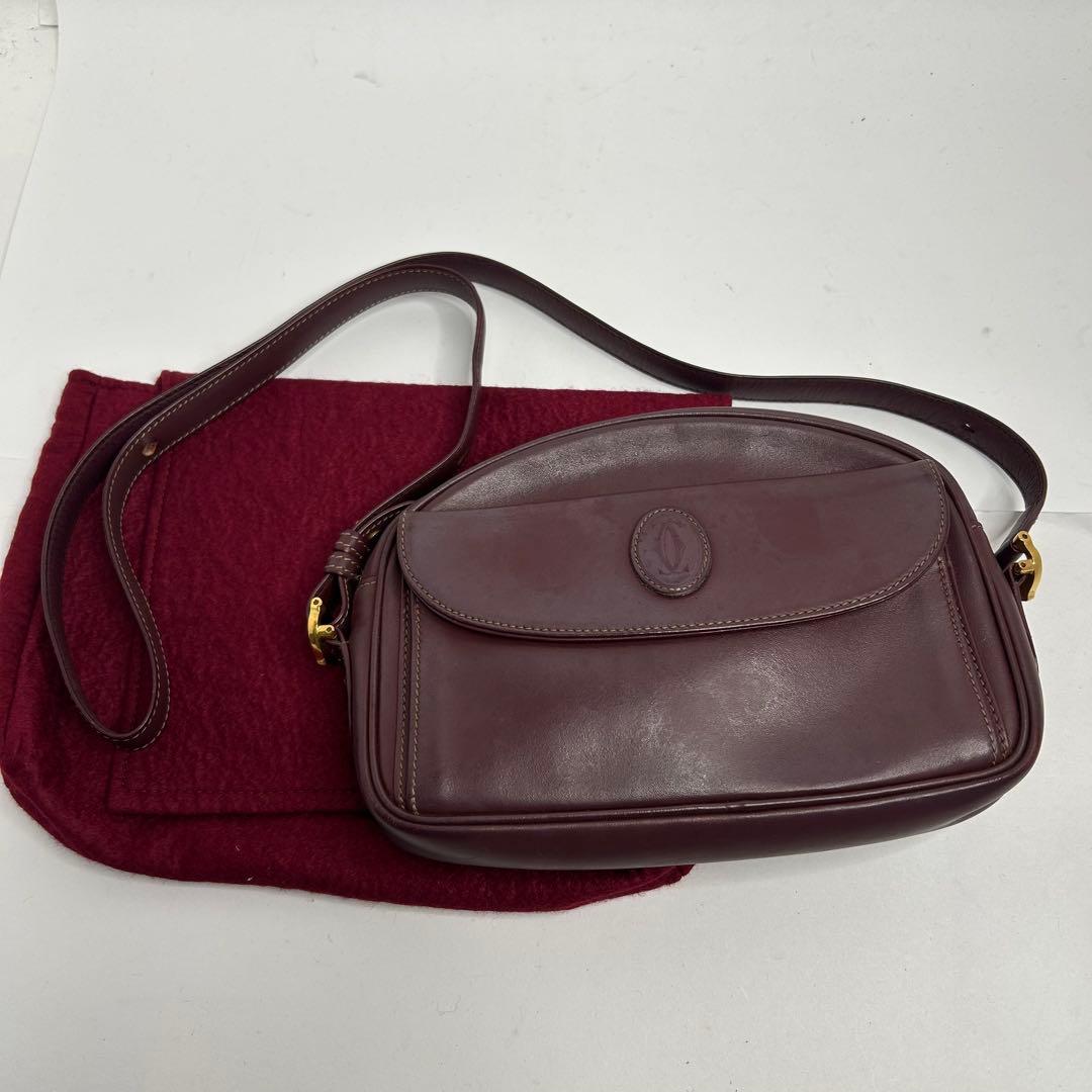 【良品✨】カルティエ　マストライン　ショルダーバッグ　カメラバッグ　2way
