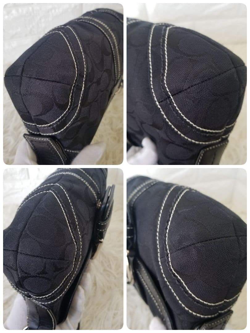 COACH／コーチ／SOHO／ソーホー／黒ブラック／シグネチャー／ワンショルダー