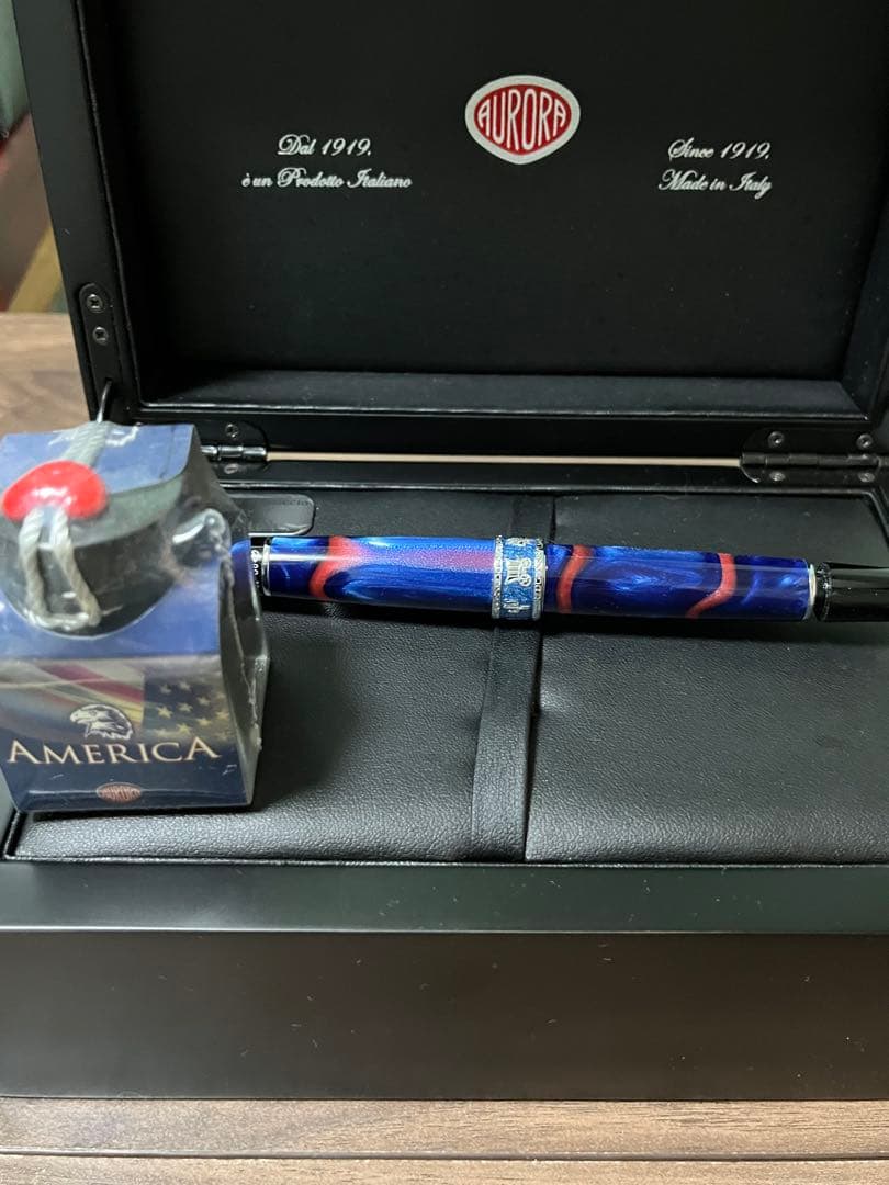 【Kinesis】アウロラ 限定　万年筆 大陸シリーズ アメリカ　EF