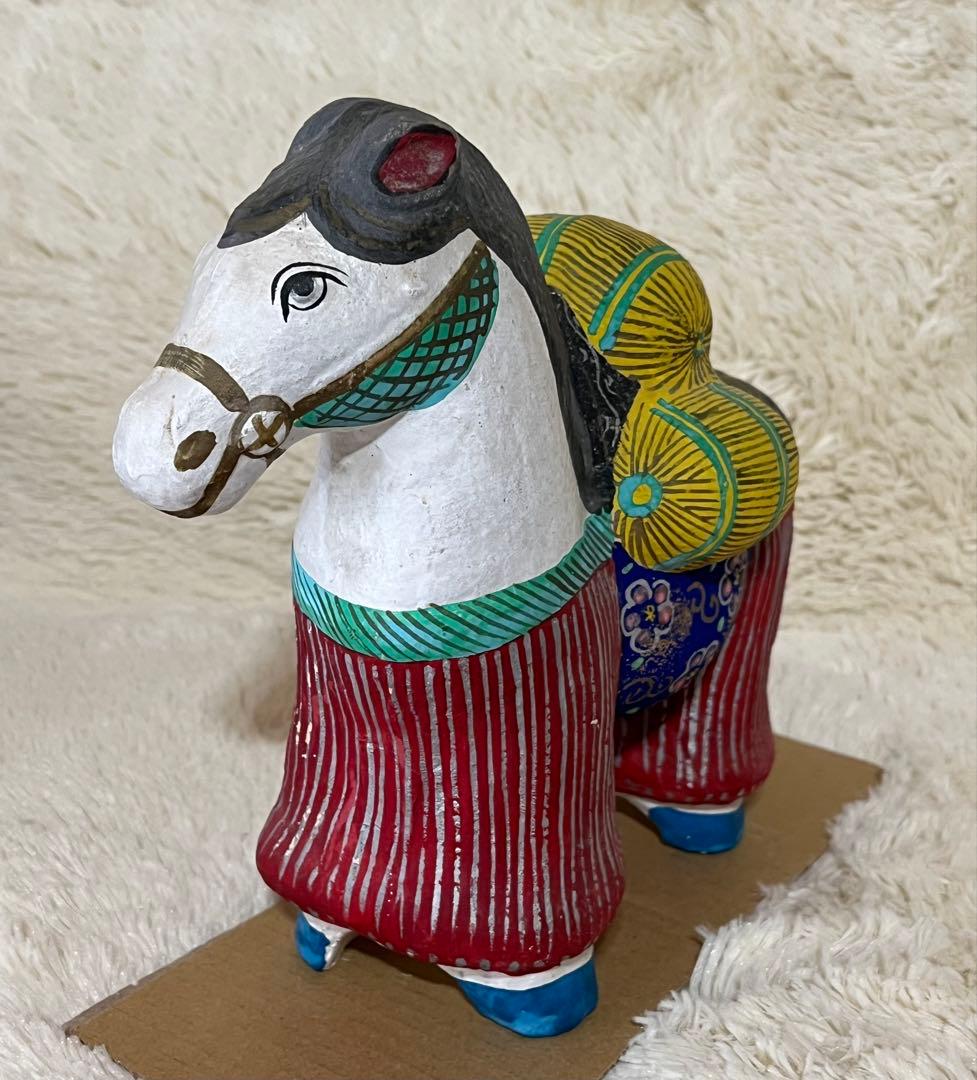 俵馬　干支馬　縁起物　 民芸　馬人形　土人形　名古屋土人形　野田末吉？