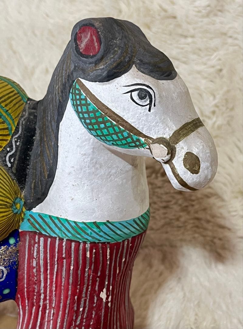 俵馬　干支馬　縁起物　 民芸　馬人形　土人形　名古屋土人形　野田末吉？