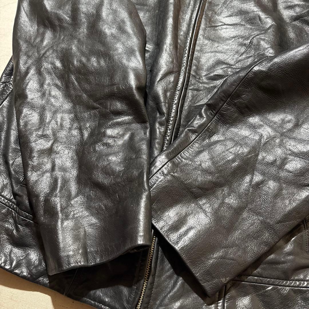 00s バナナリパブリック カウレザー ジャケット 牛革 本革 スウィングトップ