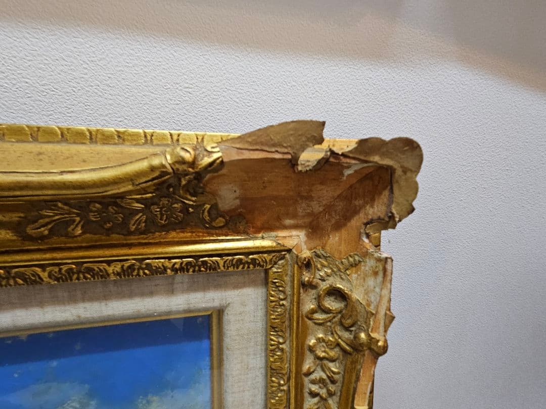 工藤和男 収穫の港 証明書付き 創元会会長 日展評議員 　一枚の絵