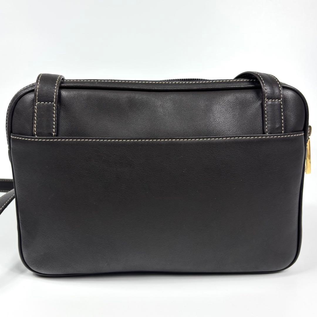 LOEWE アナグラム ロゴ ショルダーバッグ ポシェット スエード レザー