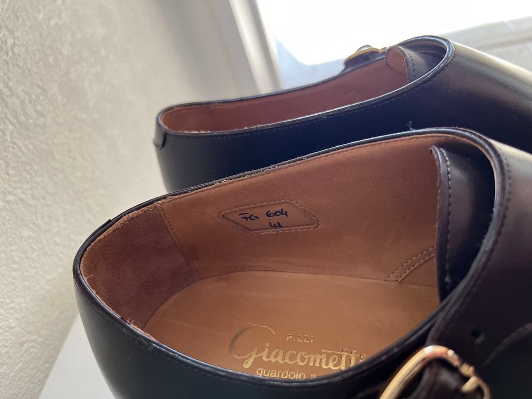 【新品】F.LLI Giacometti FG603 GRIGIA ダブルモンク