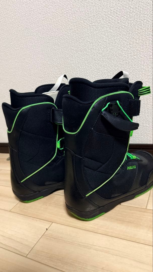 【美品】DEELUXE スノーボードブーツ ブラック/グリーン