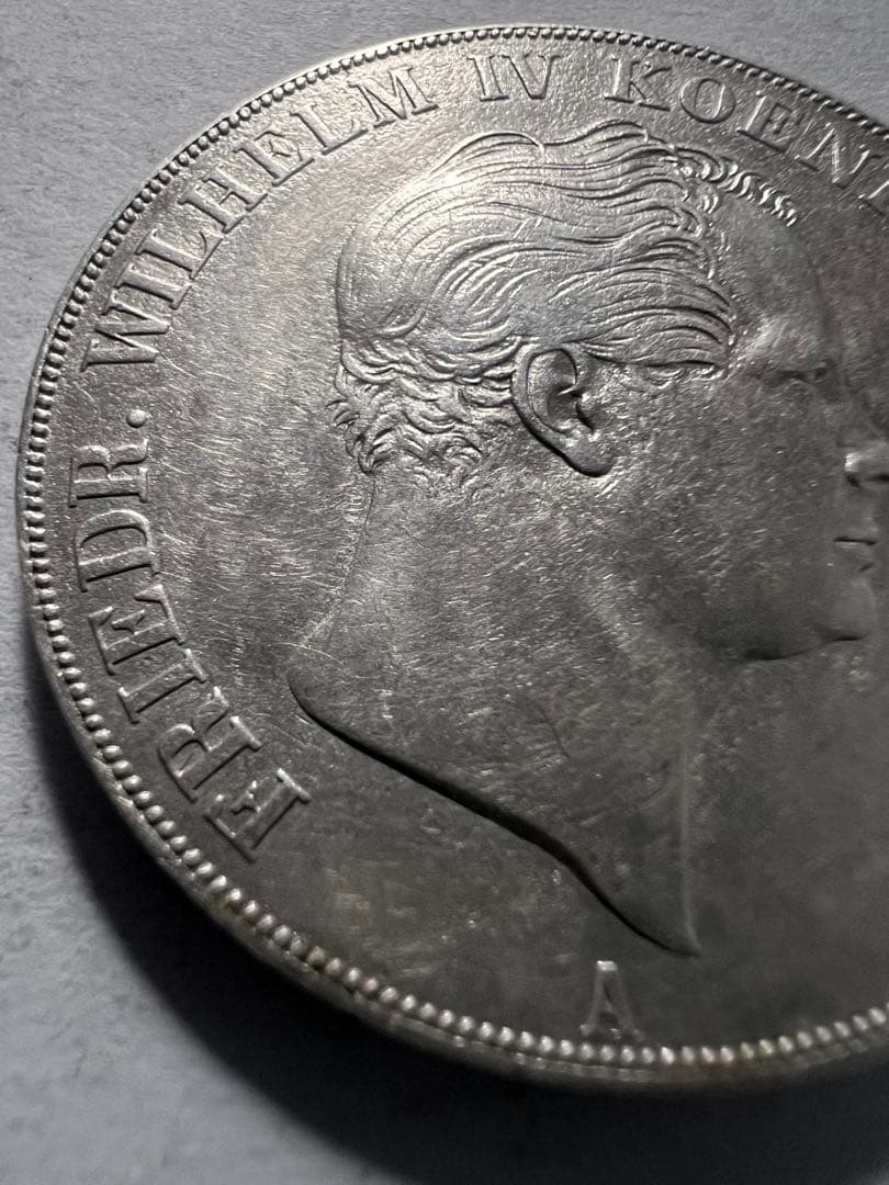 招*@様 1818年ドイツプロイセン王国2ターラー銀貨 フリードリヒ・ヴィルヘル