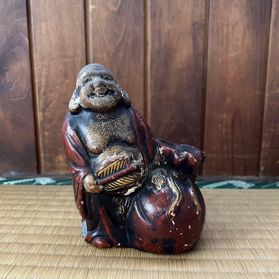 福の神 布袋様　陶器　花入れ　置物
