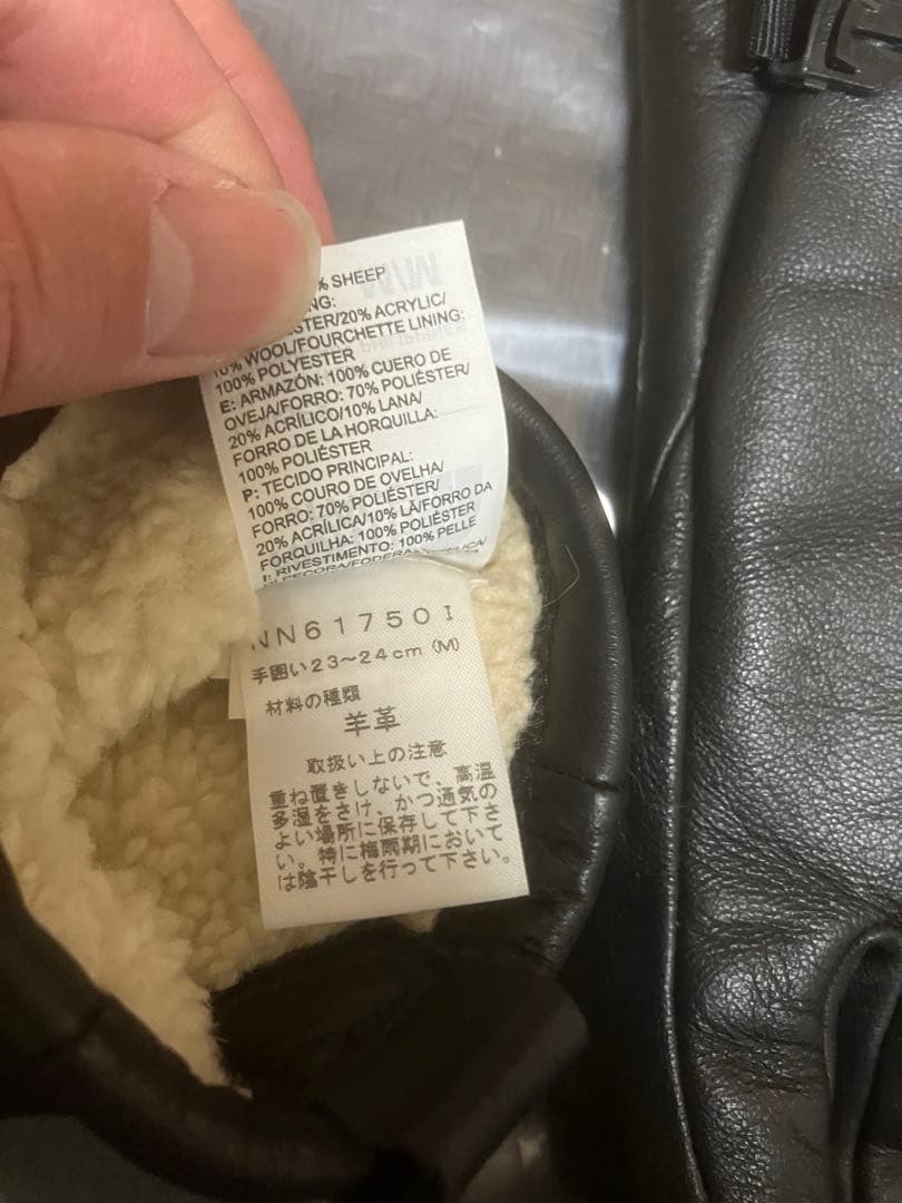 s*1様 THE NORTH FACE LEATHER IL SOLO GLOV