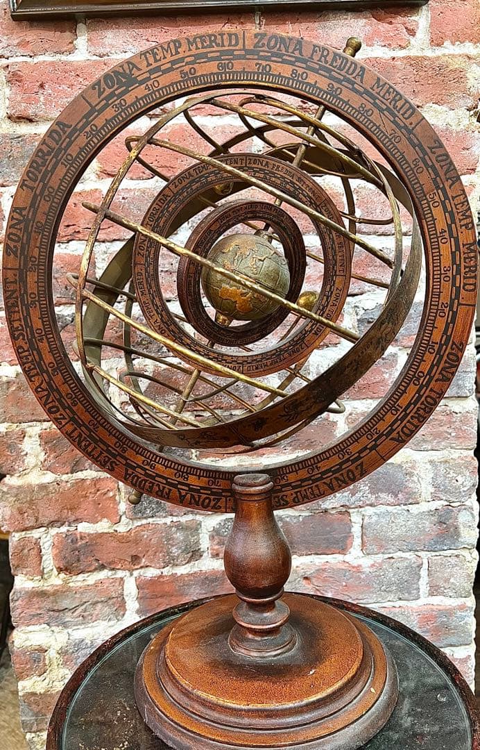 希少アンティークの地球儀　ビンテージ