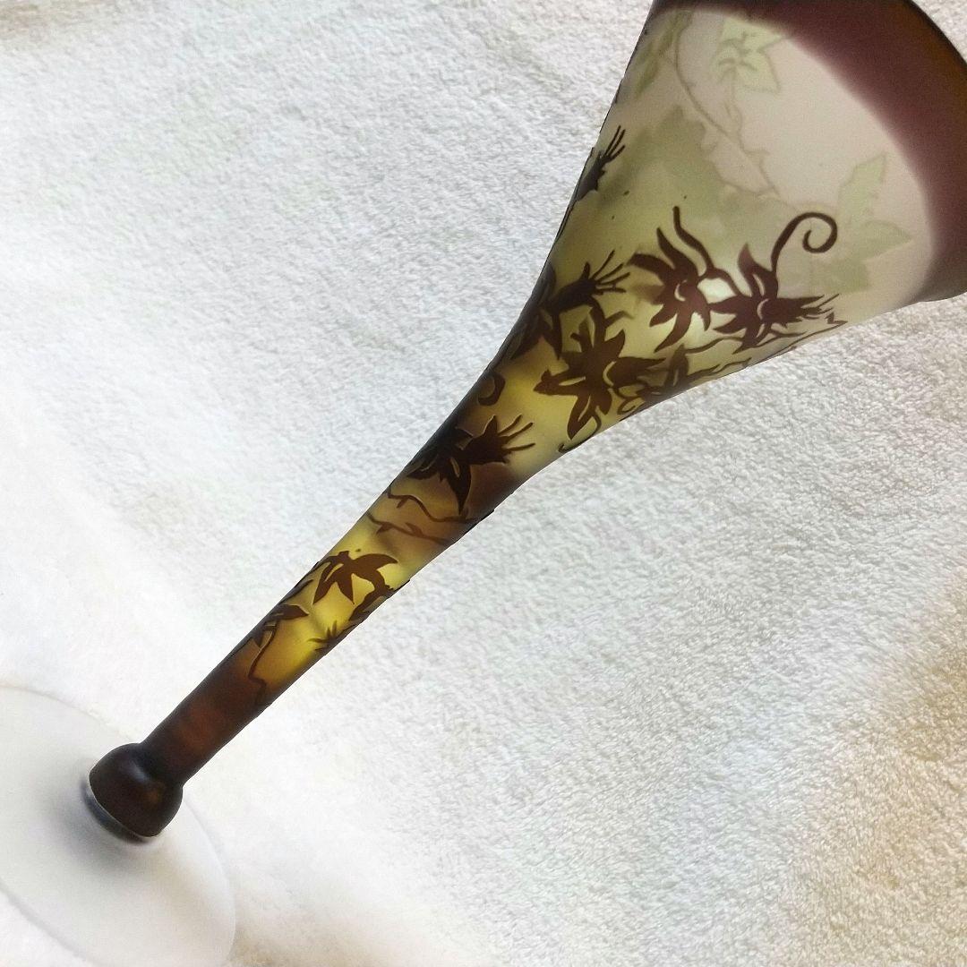 エミール・ガレ 美術館購入 ガレ風 グラス 被せガラス