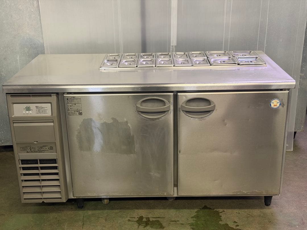 2019年 フクシマサンドイッチテーブル形冷蔵庫 1500x600x800