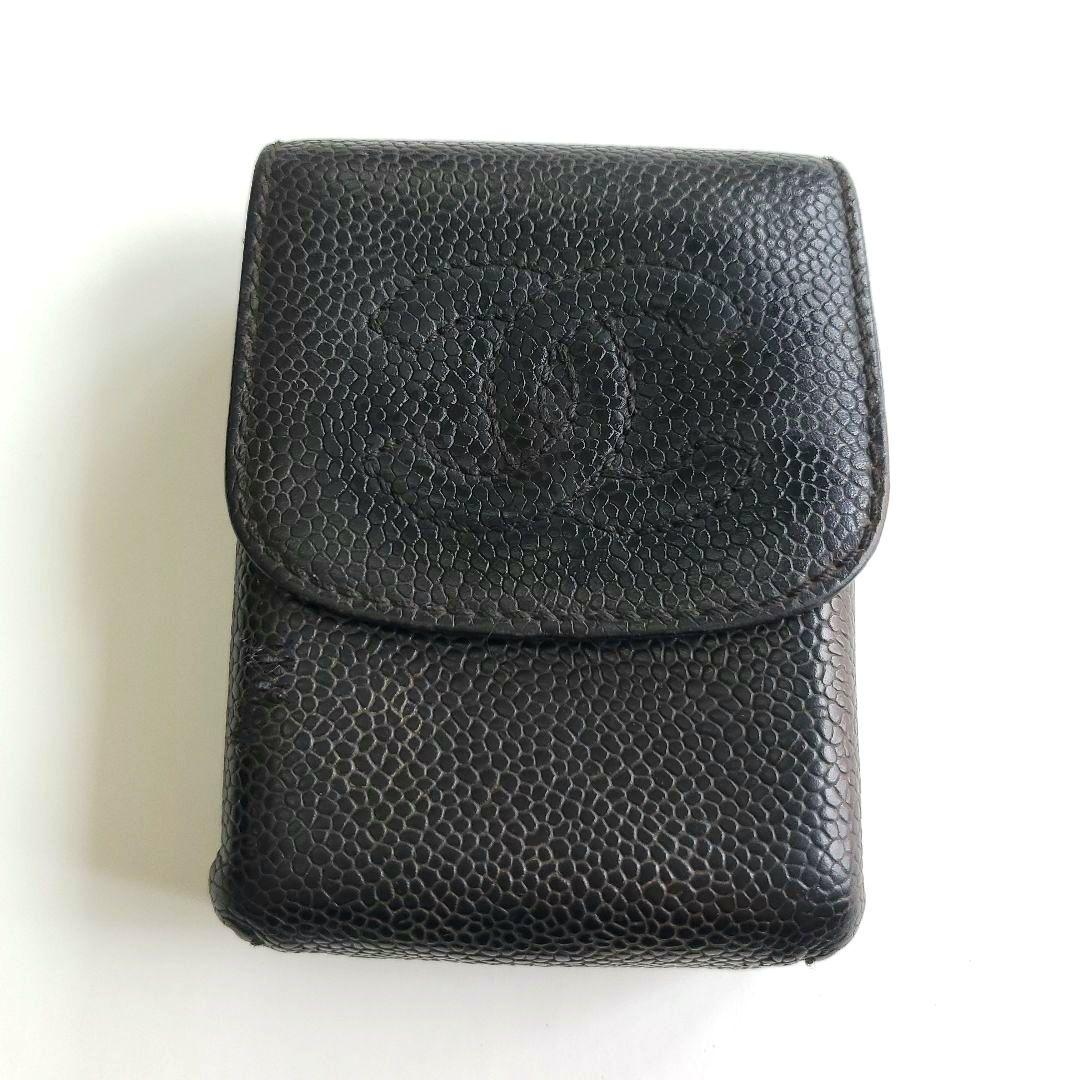 CHANEL シャネル シガレットケース キャビアスキン シリアルシール有