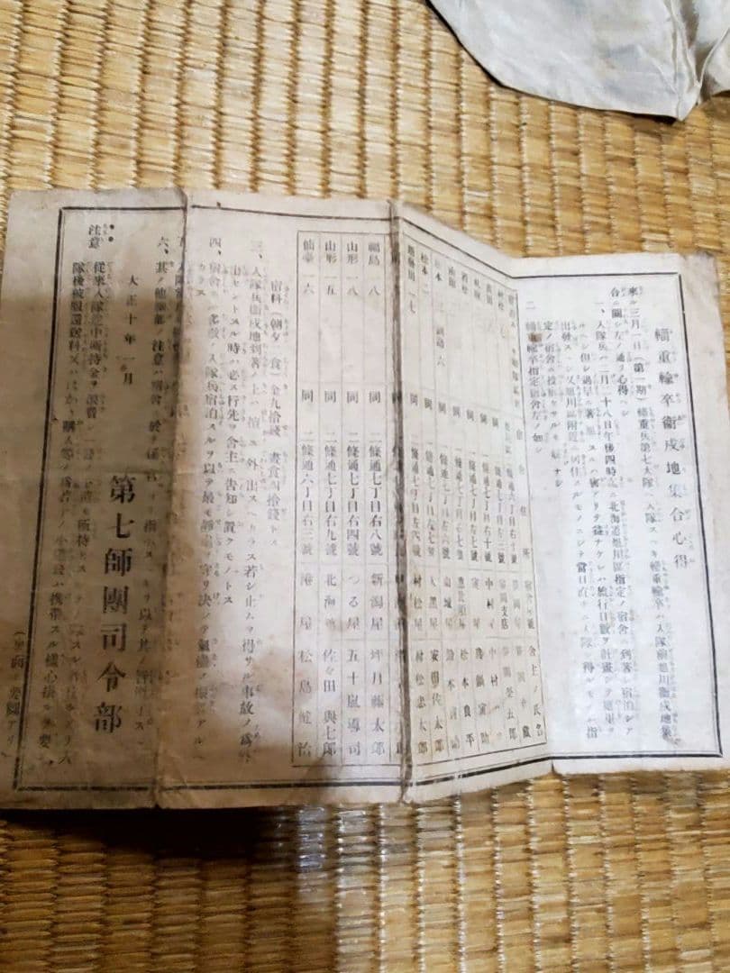 大正・昭和期　旧日本軍・大日本国防婦人会日章旗・軍隊手帳・証明書・奉公袋　他