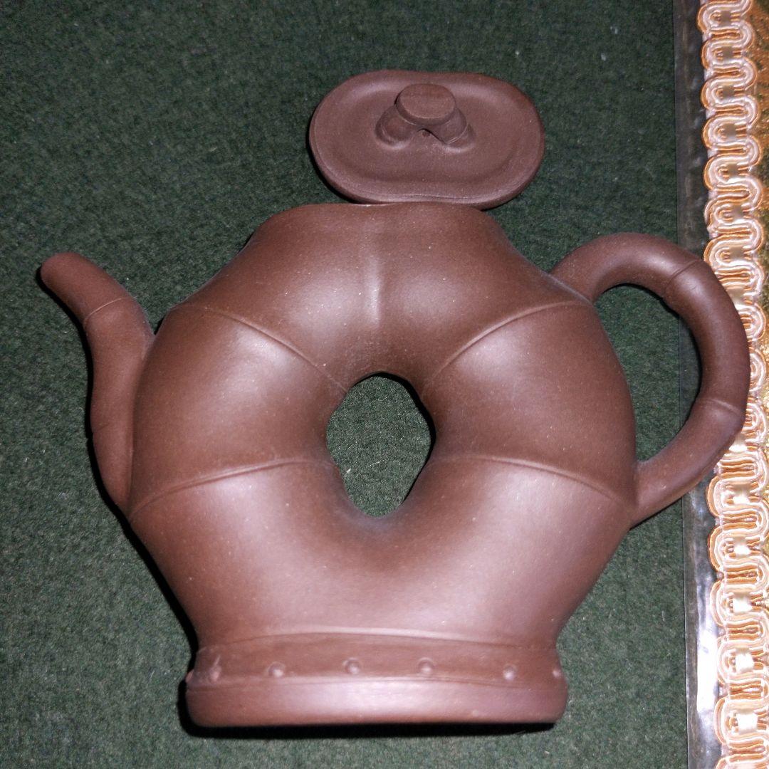 【最終価格】中国　紫砂朱泥　在銘入　煎茶器