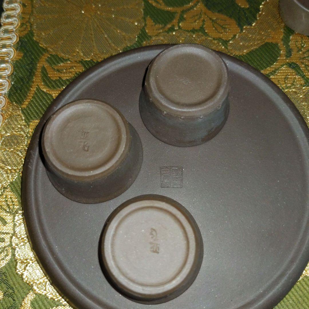 【最終価格】中国　紫砂朱泥　在銘入　煎茶器