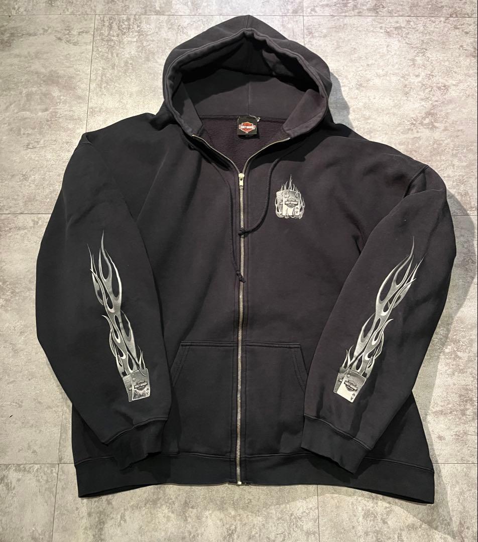 00s ハーレーダビッドソン ブラック パーカー Harley-Davidson