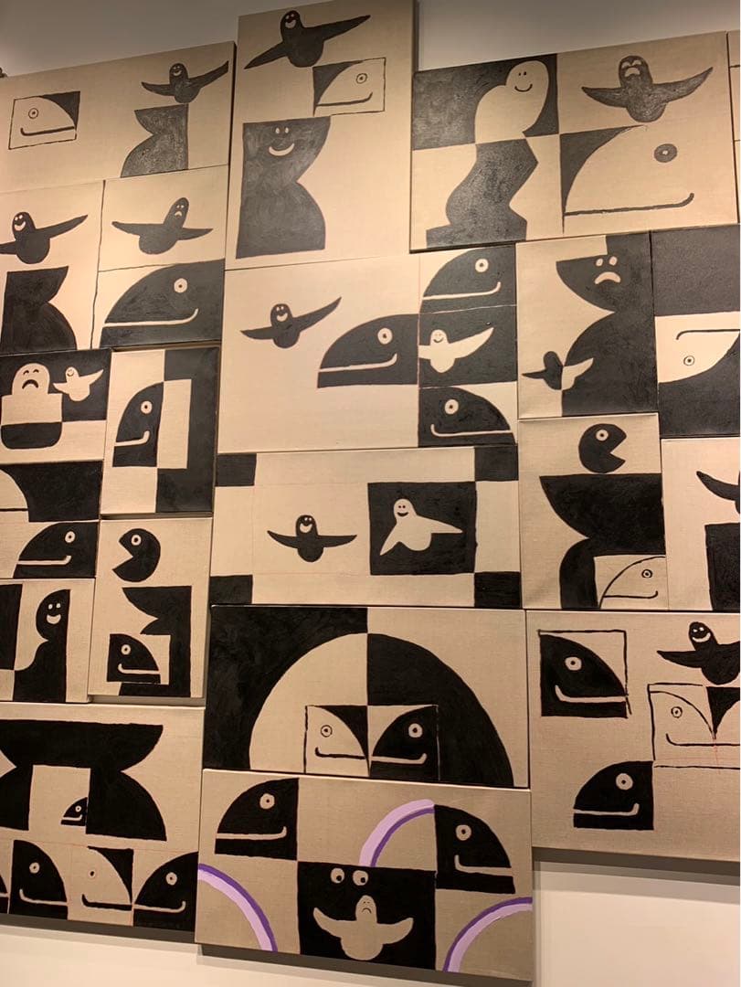 個展作品 mark gonzales gonz マークゴンザレス 直筆キャンバス