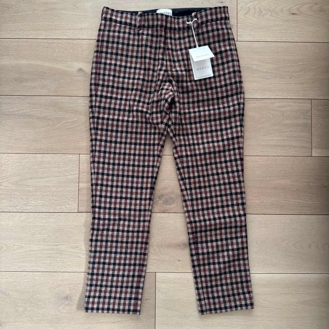 新品未使用　GUCCI KIDSチェック柄 ロングパンツ 新品タグ付き 10Y