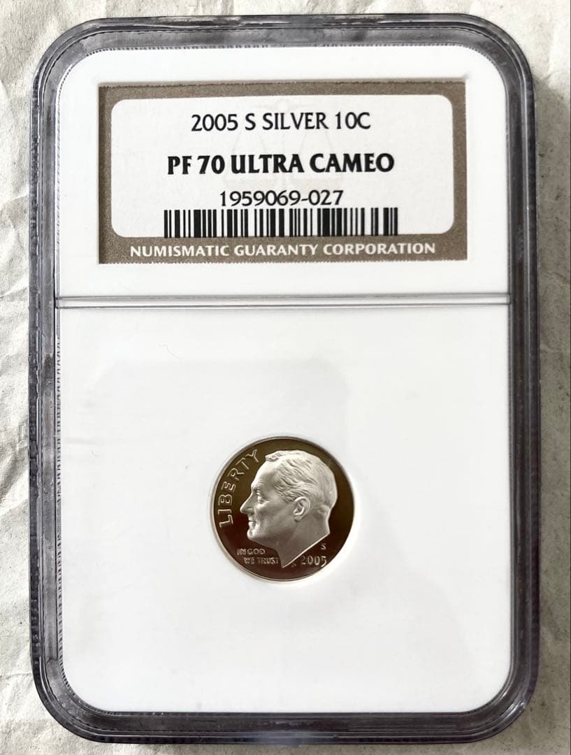 ★★ラルフ８★★2004年＆2005年米10Cプルーフ銀貨２枚PF70UC