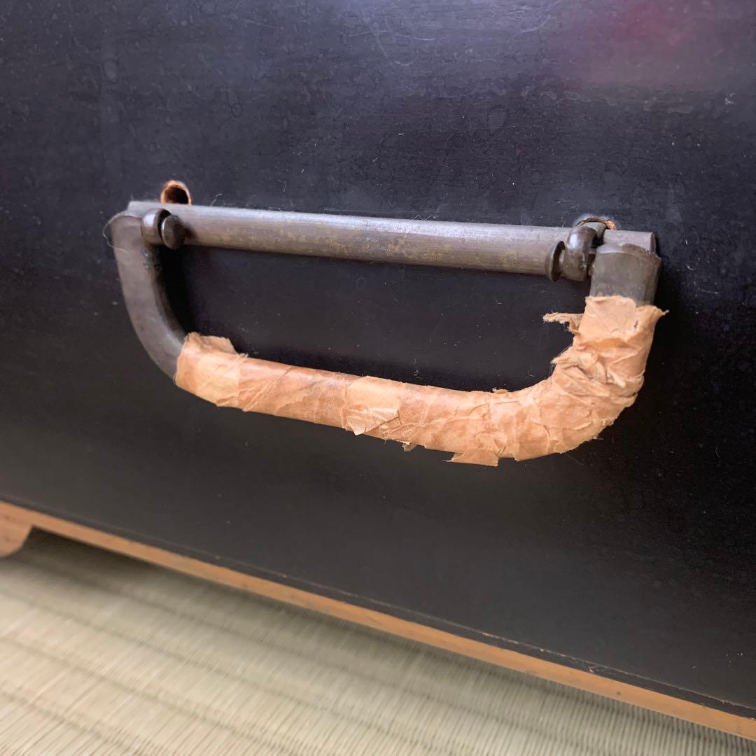 和家具　蒔絵　書見台　古道具　骨董　時代箪笥　引出し　波間に鯉　座学用机