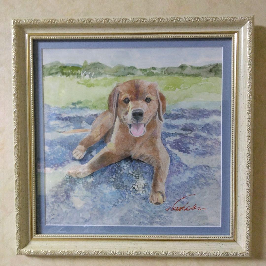 色鉛筆画、水彩画(高級額付き)