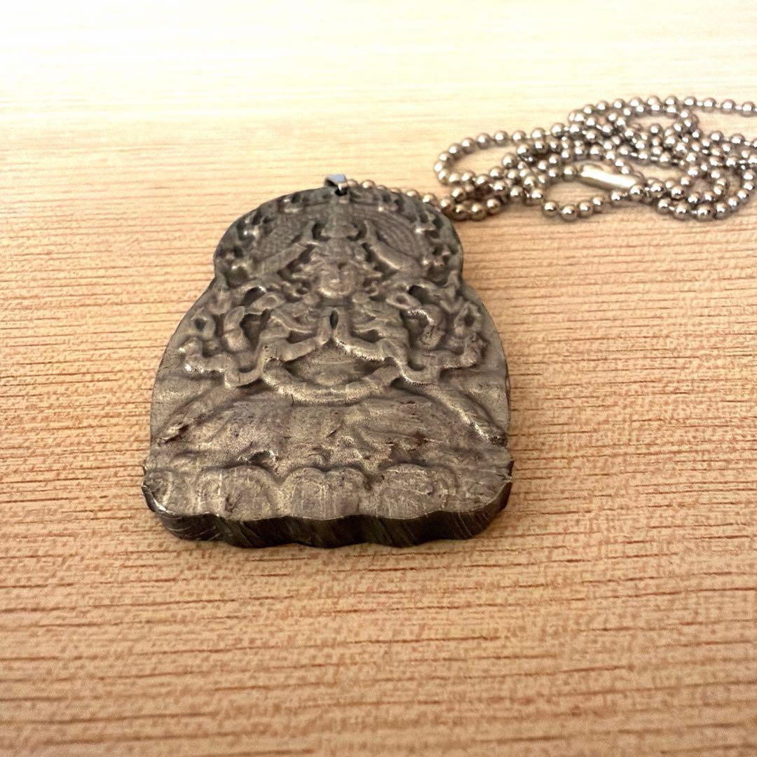 [希少]57gギベオン隕石ペンダント(宝石鑑別書付き)