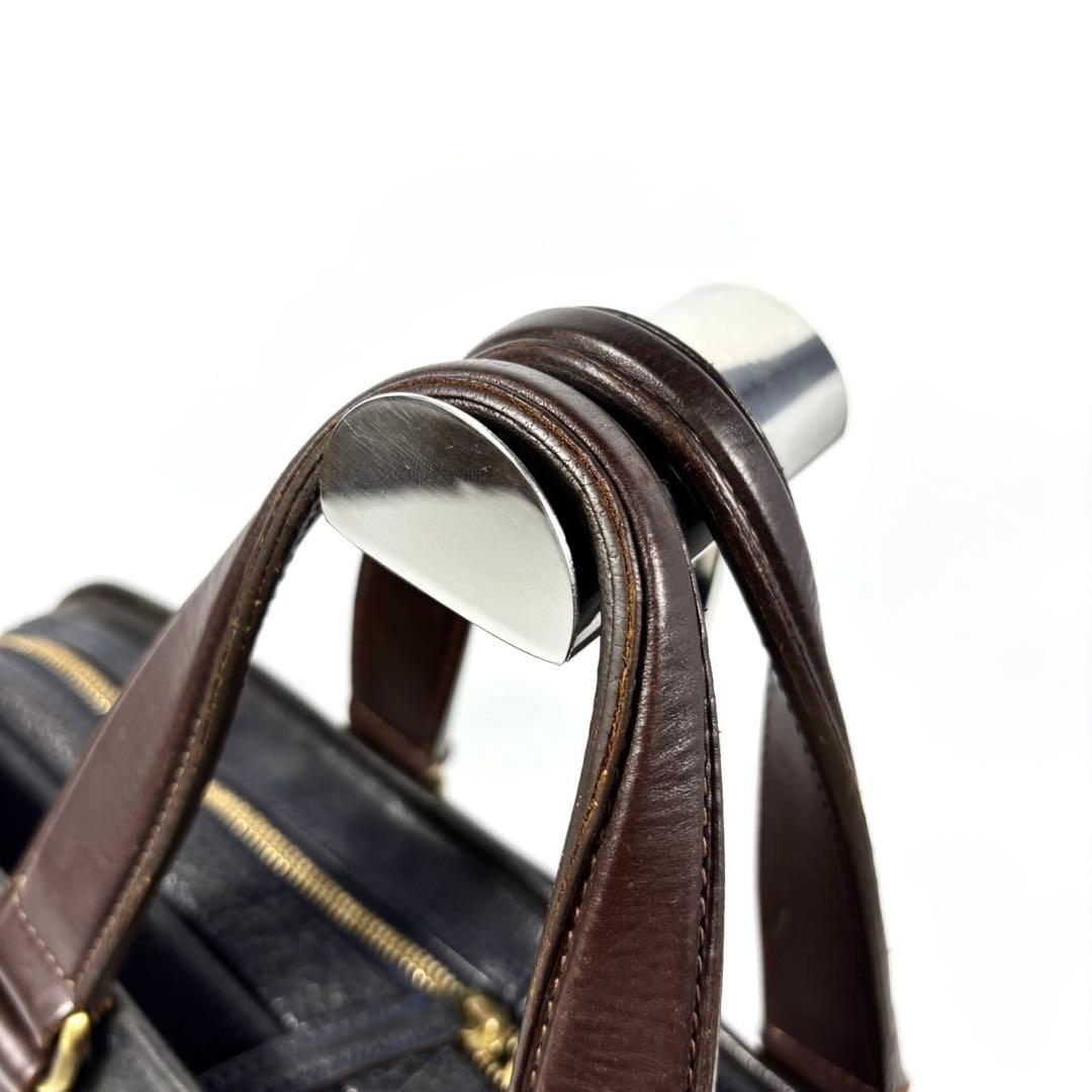 ✨美品✨ツチヤカバン ビジネスバッグ A4可 アルマス バッファロー 濃紺