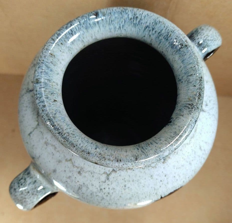 即中斎書付箱 唐津耳付花入 坂井岱平作(朝鮮唐津写耳付花入) 美品