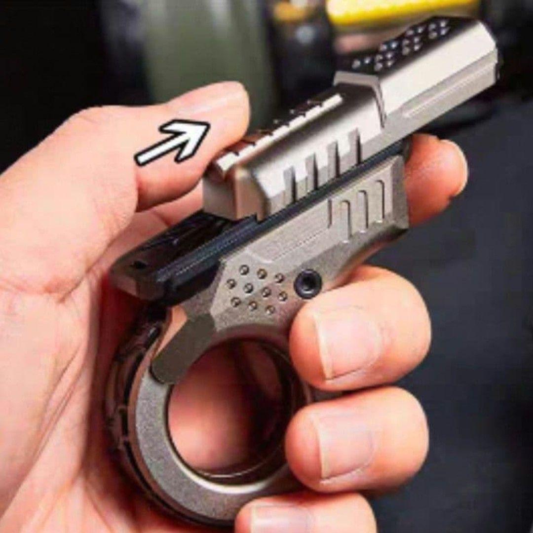 【新品】フィジェットトイ　ガンタイプ　ブラック　スライダー　EDC