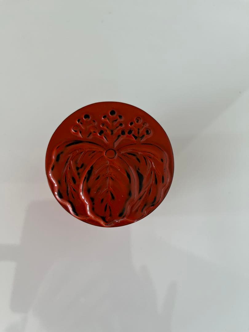 鈴木松栄　加州漆芸　木製 茶道具 蓋付き棗