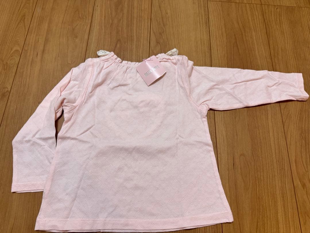 新品　mezzo piano ロンT うさぎ　フリルスカート　キュロット