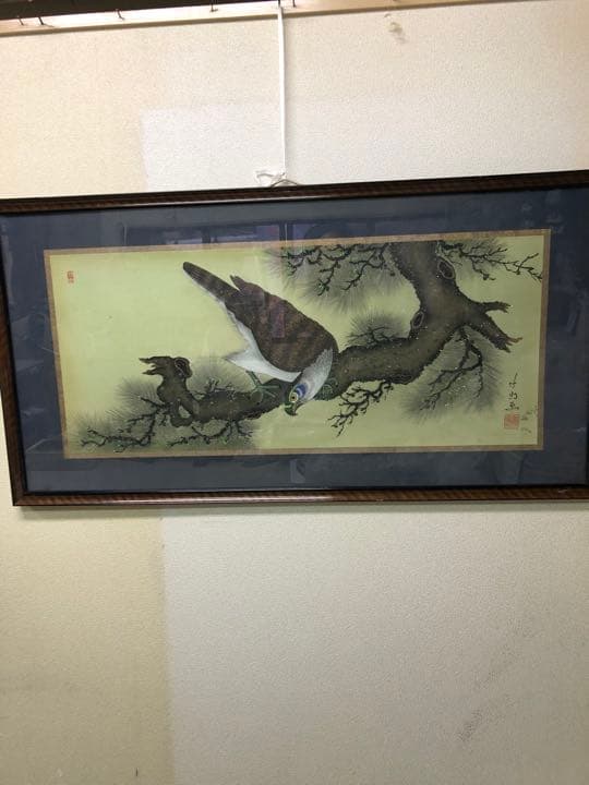 絵画　竹馬画　寺地寿太作　昭和40年作品　直接引き取り可日本画　入選8回