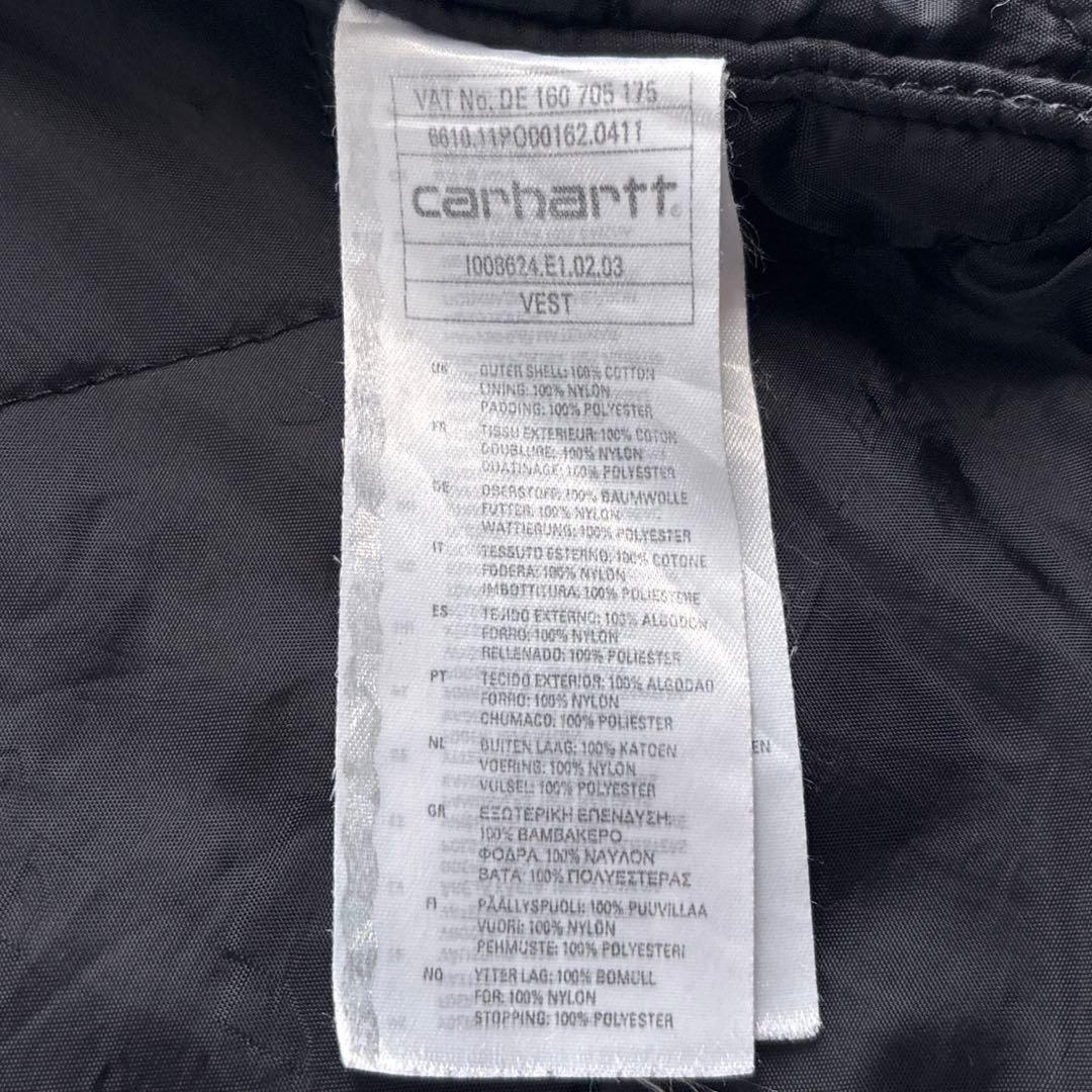 carhartt 【S】ダックベスト 中綿 キルティング グレー フェード