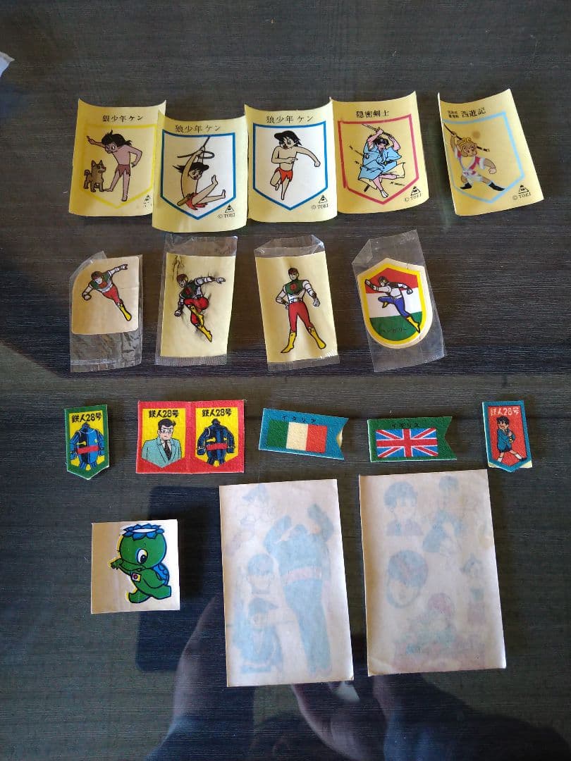 鉄腕アトム　鉄人28号シール　マジックプリント