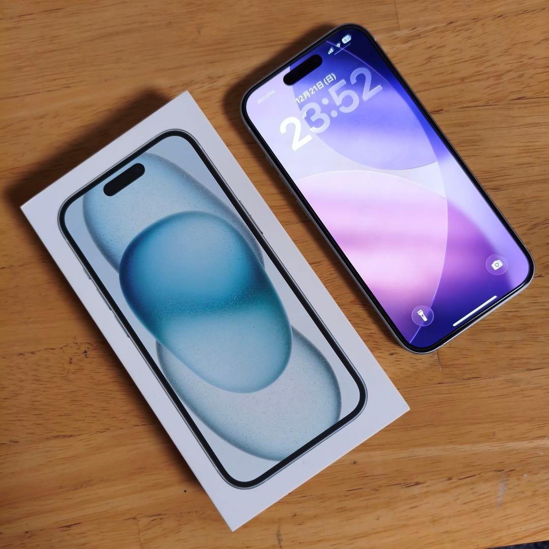 Apple iPhone 15 128GB ブルー simフリー