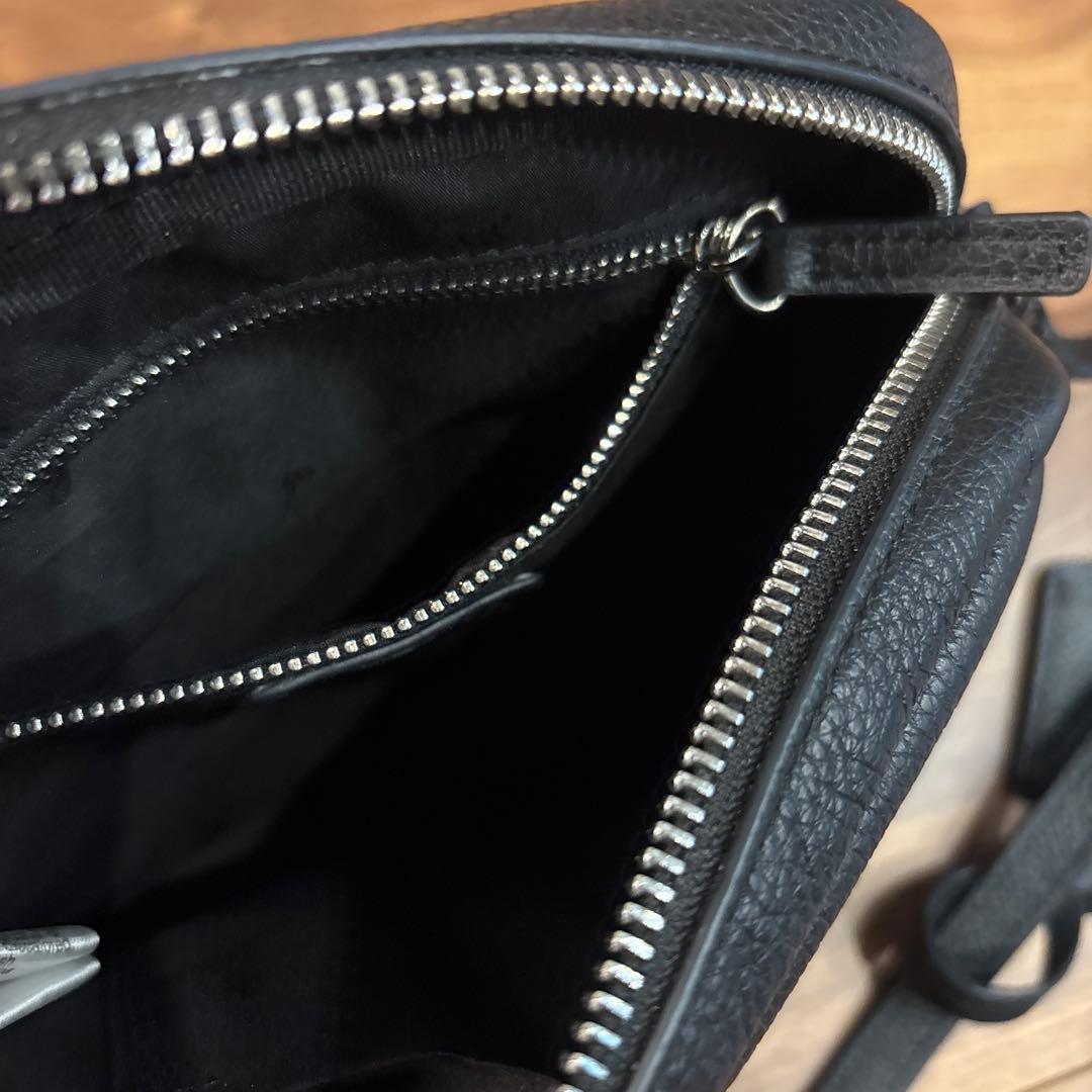 【美品】agnes b アニエスベー レザー 本革製 ミニ ショルダーバッグ