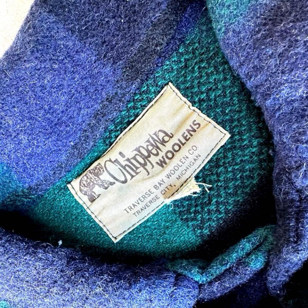 50s 60s CHIPPEWA WOOLENS ブロックチェック