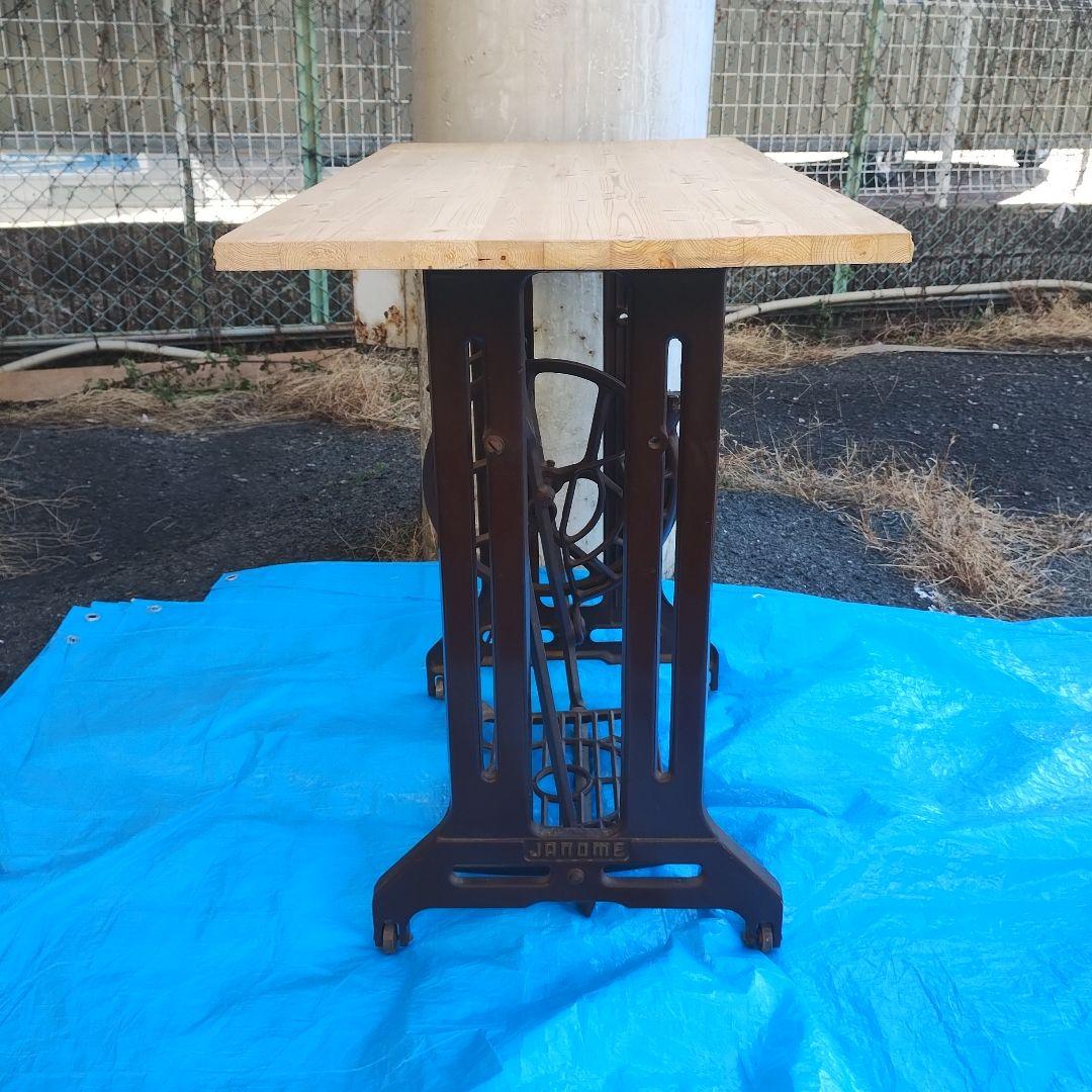 JANOME ミシン台 木製天板