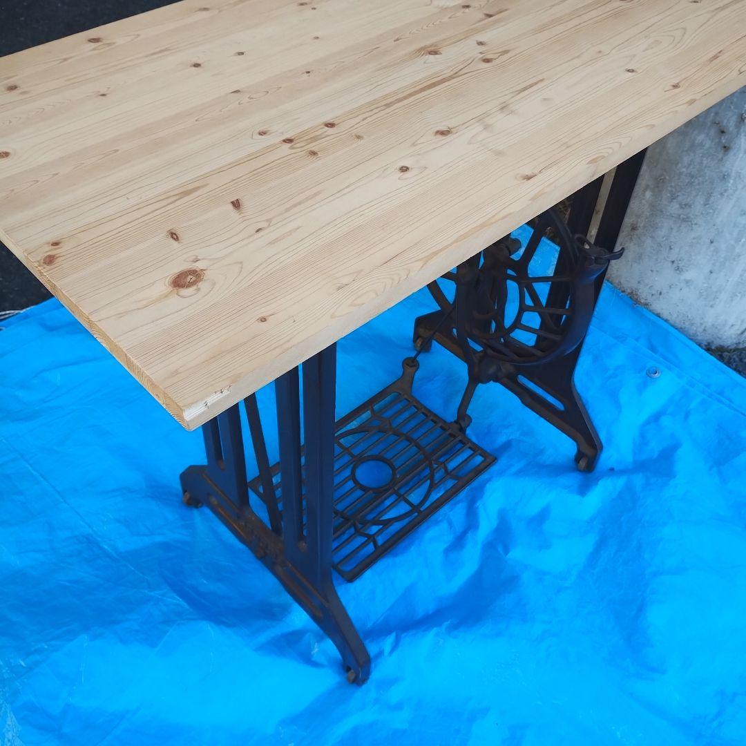 JANOME ミシン台 木製天板