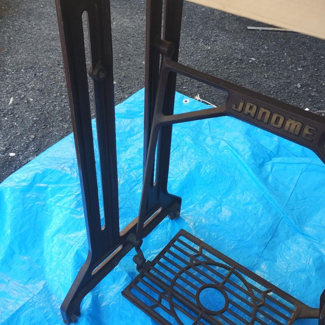 JANOME ミシン台 木製天板