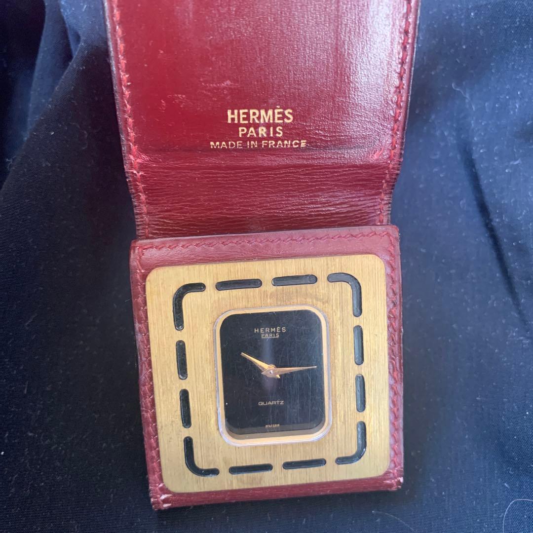 Hermès 旅行用　時計　ジャンク品