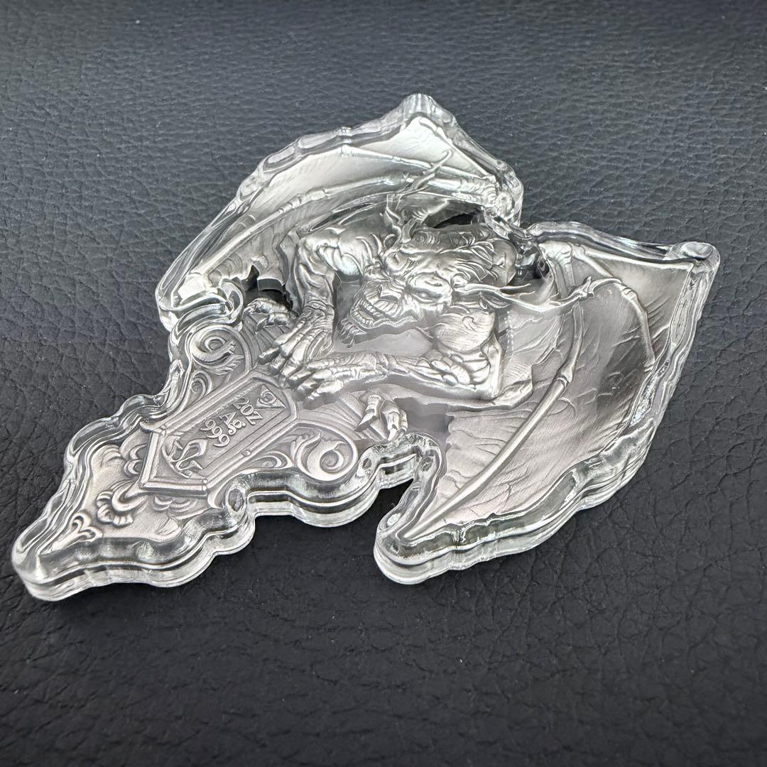 銀貨 ガーゴイル ハイレリーフ アンティーク 2オンス 2oz メダル 守護神