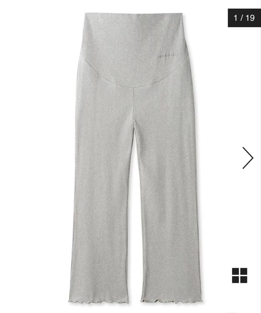 gelato pique グレー リブマタニティパジャマセット