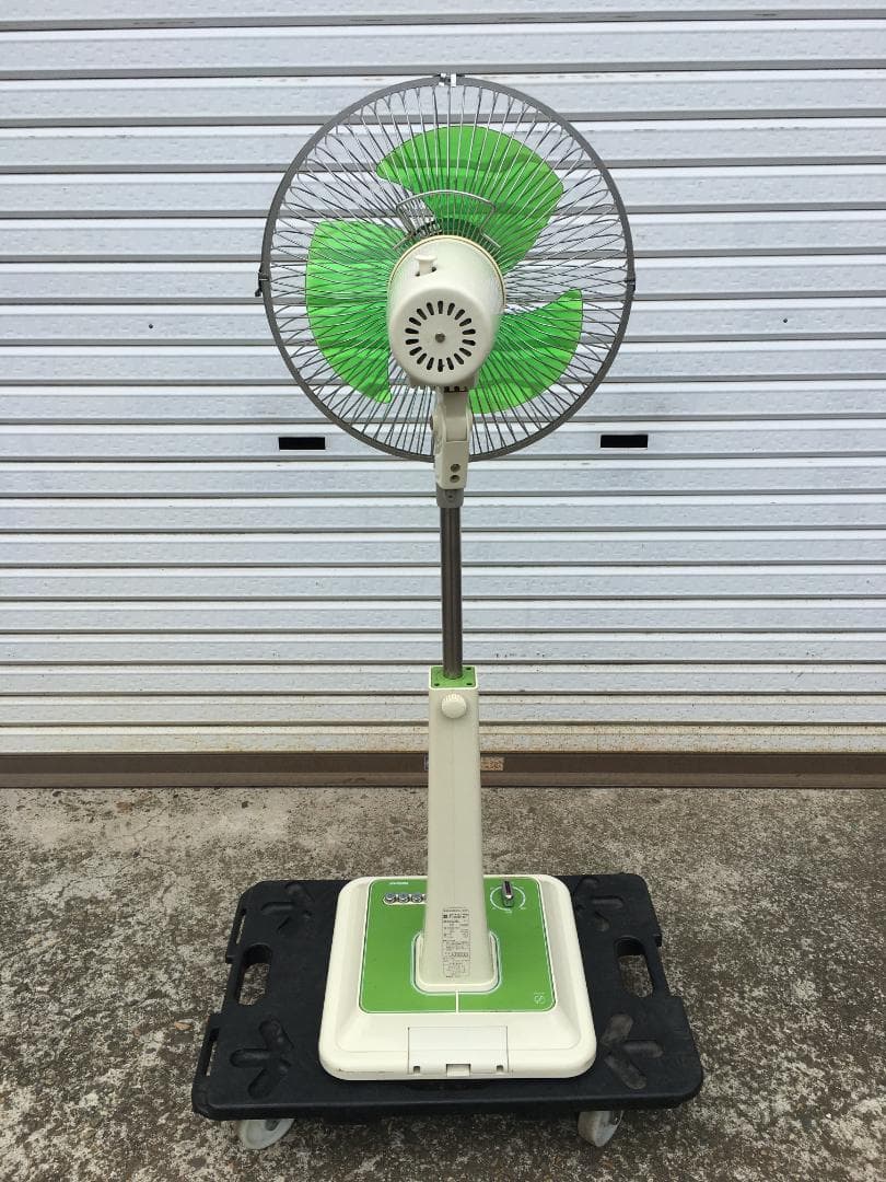 ☆ナショナル 扇風機 F-30S1M 30㎝ リビング用扇 緑 昭和レトロ