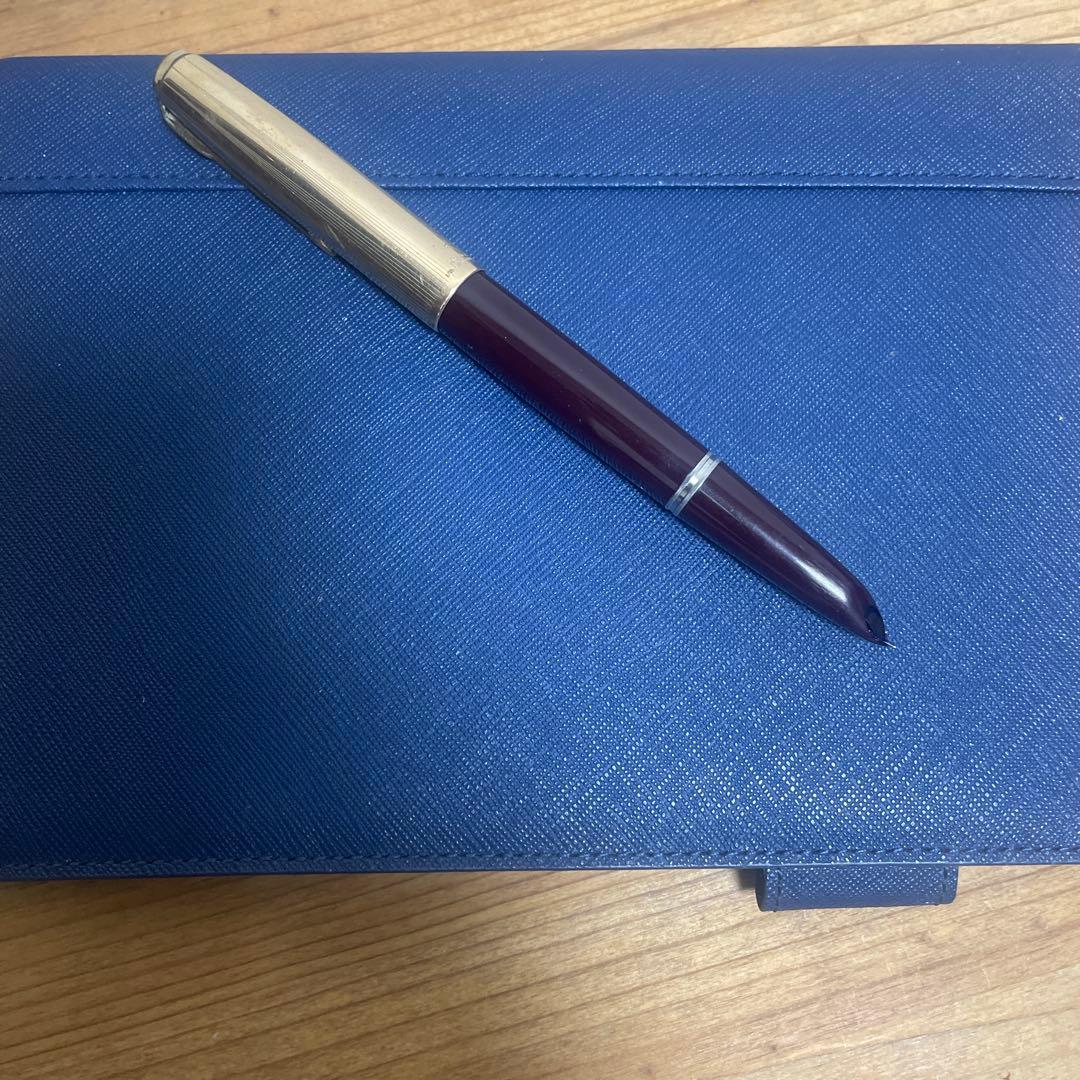 ヴィンテージPARKERパーカー 万年筆 金色キャップ PARKER51 USA