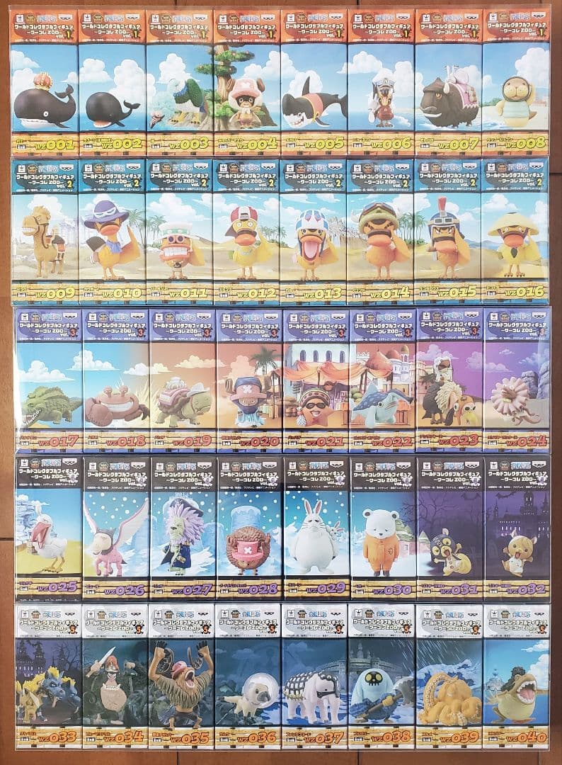 ワンピース ワールドコレクタブルフィギュア ～ワーコレ ZOO～ 40体セット