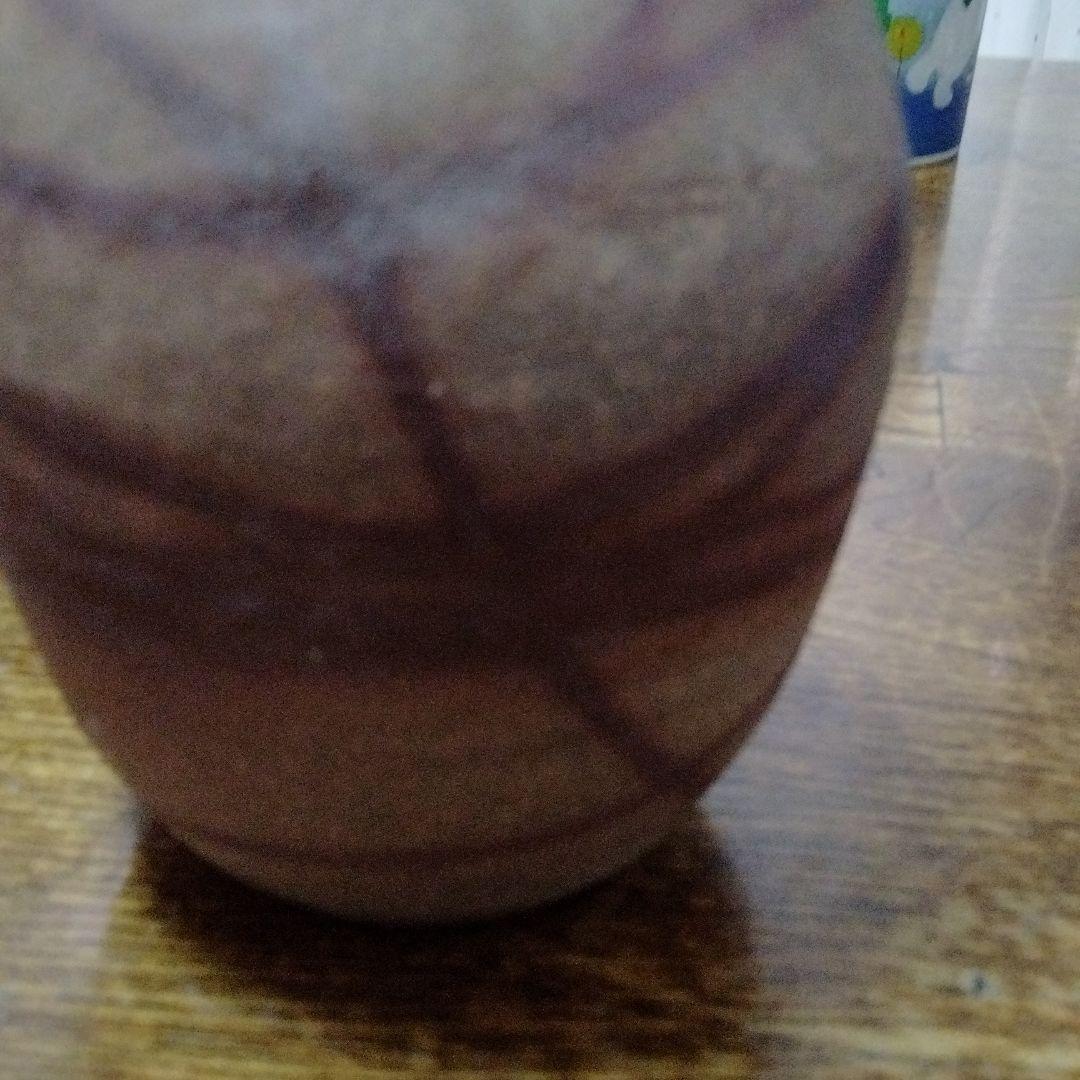 華道具 花器 火だすき　緋襷　陶器　花瓶 榮　銘