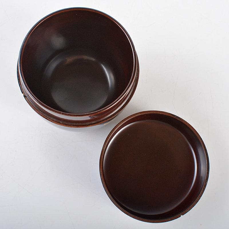 茶道具　吉田一峰作　鵬雲斎好　五葉棗　共箱　V　R5304